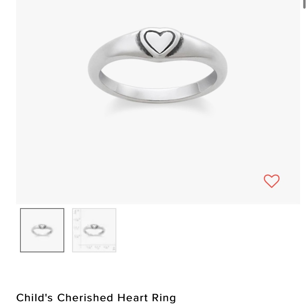 *JAMES AVERY CHILD’S CHERISHED HEART RING*